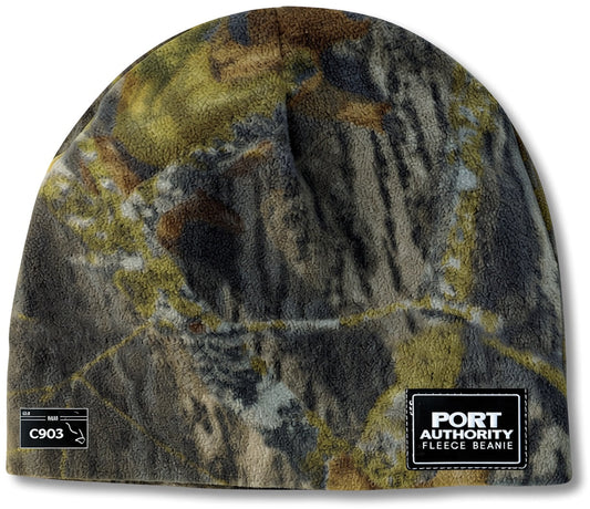Port Authority Camouflage Fleece Beanie. C901