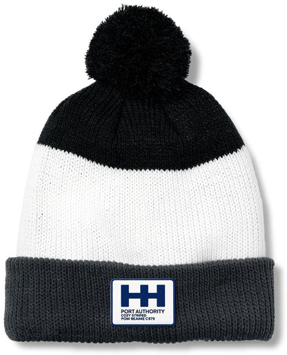 Port Authority Cozy Striped Pom Beanie C979