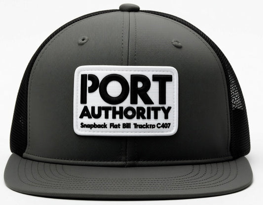 Port Authority Snapback Flat Bill Trucker Cap C407