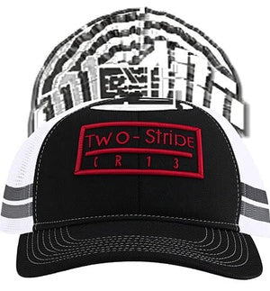 Port Authority Two-Stripe Snapback Trucker Cap. C113