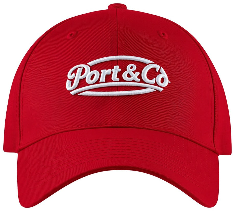 Port & Co Five-Panel Twill Cap. CP86