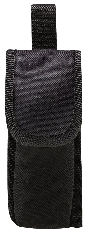 Front View of Silver Mini Aluminum LED Flashlight