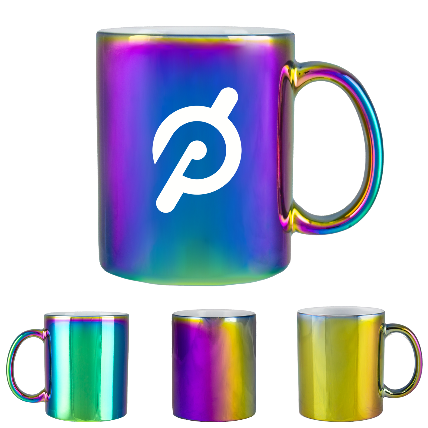 Rainbow Prism11 Iridescent Mug White Inner 11 Oz
