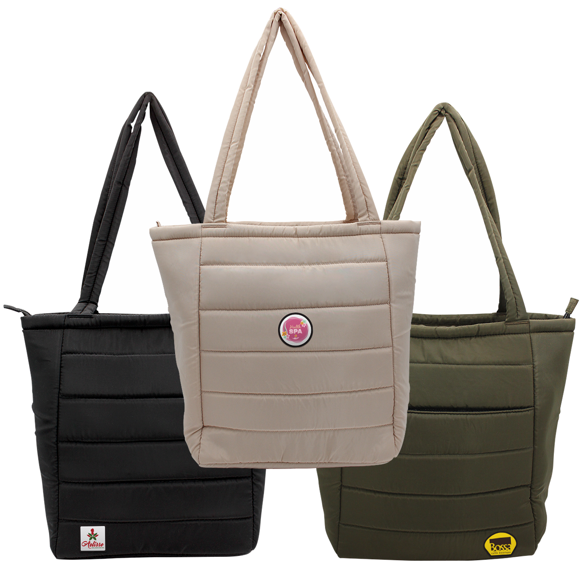 Otaria™ Puffy Recycled Tote Bag, Patch