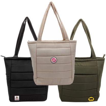 Otaria™ Puffy Recycled Tote Bag, Patch