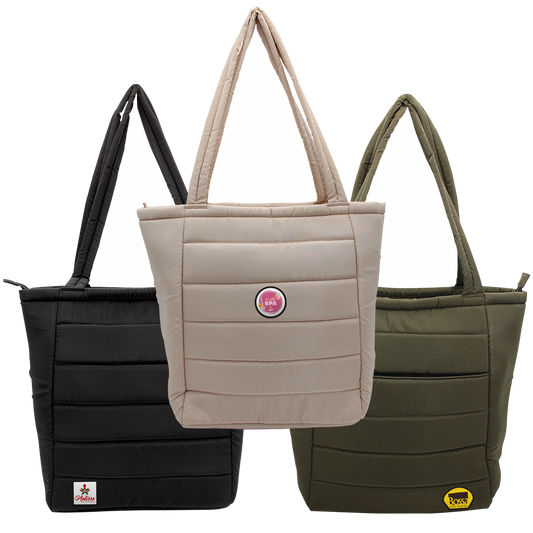 Otaria™ Puffy Recycled Tote Bag, Patch
