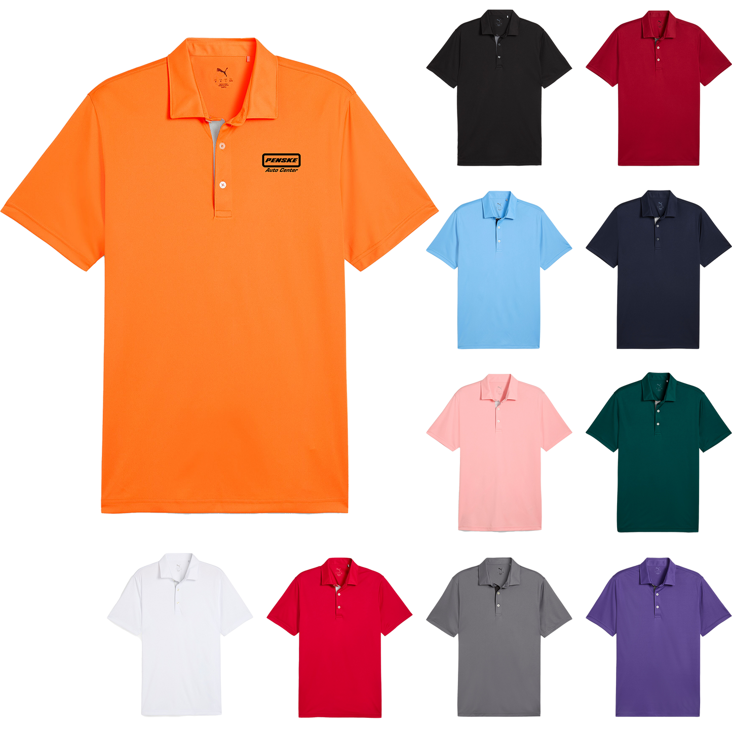 Black Puma Pure 2.0 Men's Polo  - L