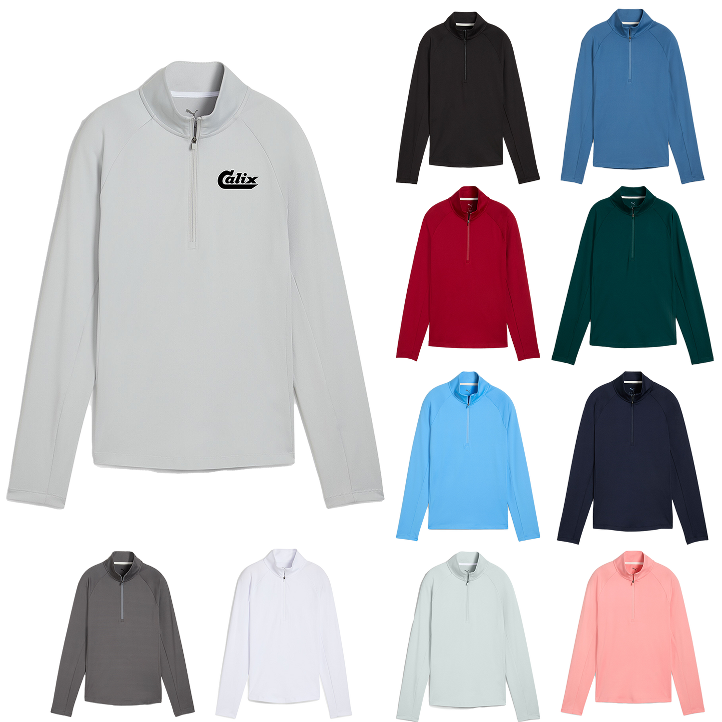 Ash Gray Puma Women's Pure 1/4 Zip  - 2XL