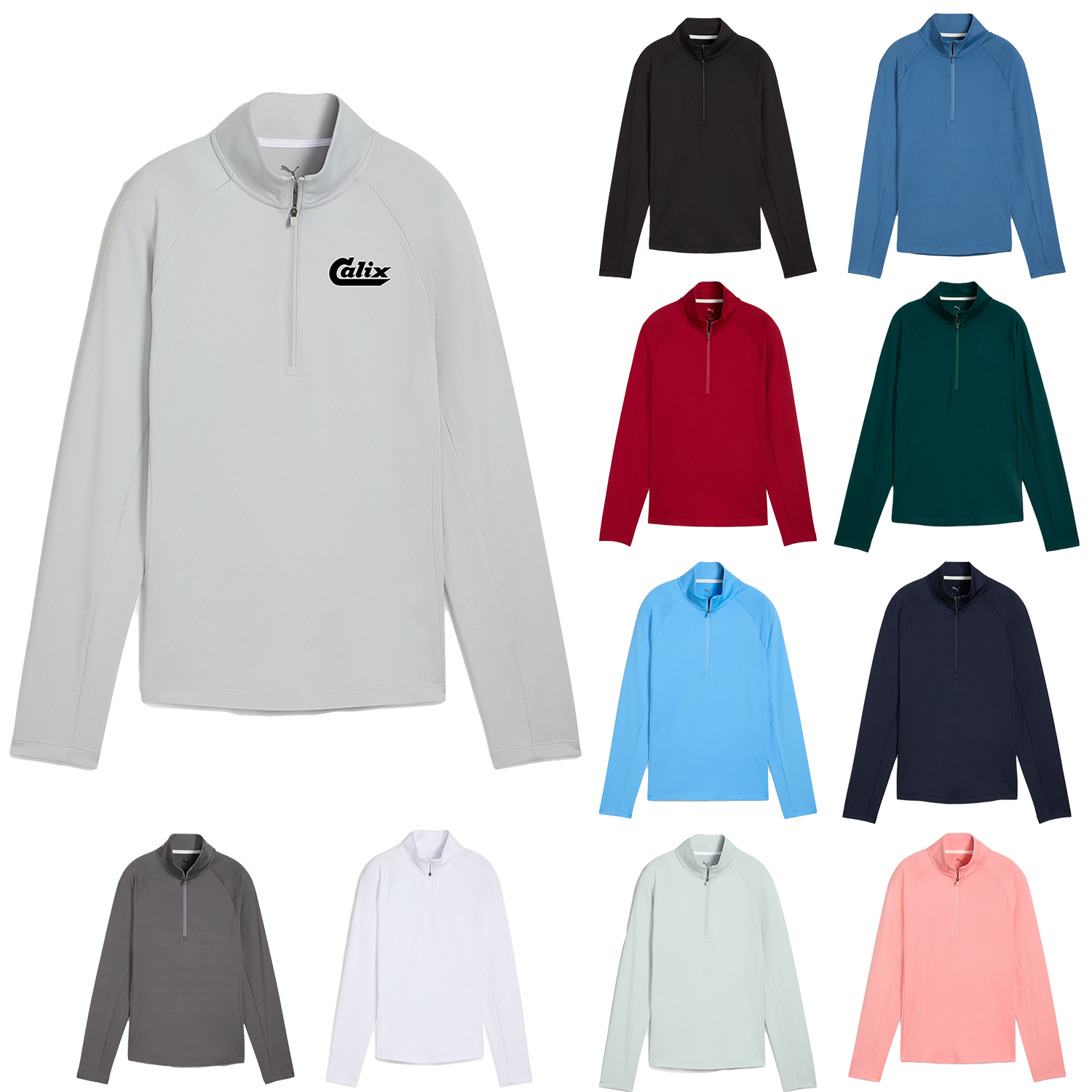 Ash Gray Puma Women's Pure 1/4 Zip  - 2XL