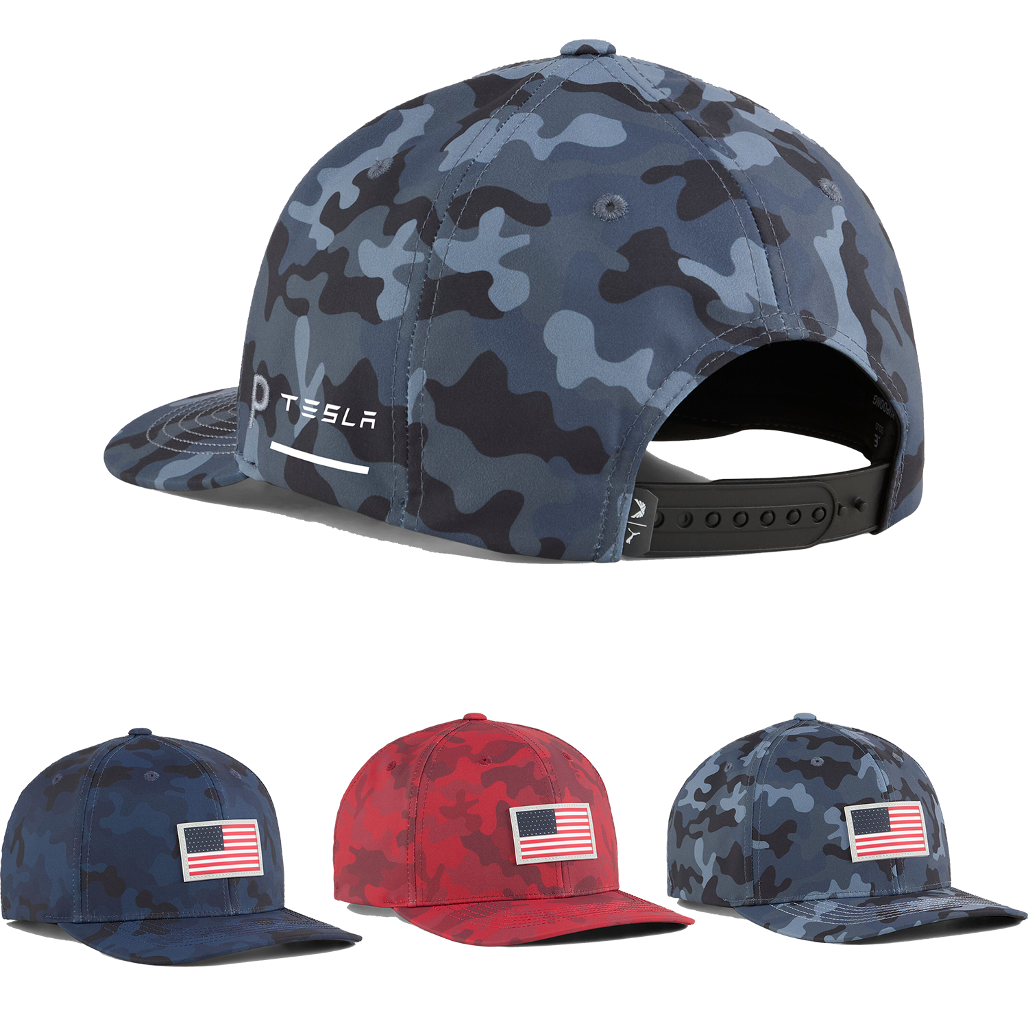 Black Puma X Volition Camo 6 Panel Cap