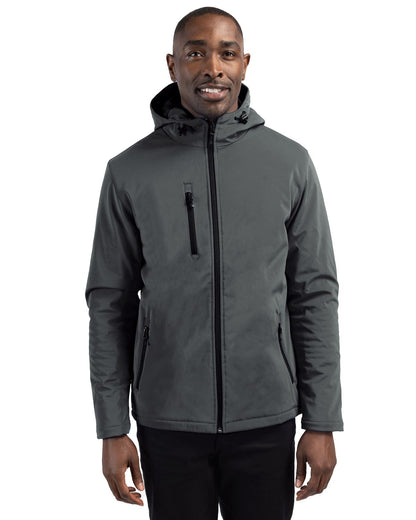 Pure Slate Clique Equinox Insulated Mens Softshell Jacket  - S