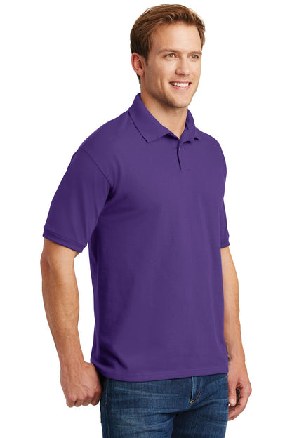 Purple Hanes EcoSmart - 5.2-Ounce Jersey Knit Sport Shirt 054X