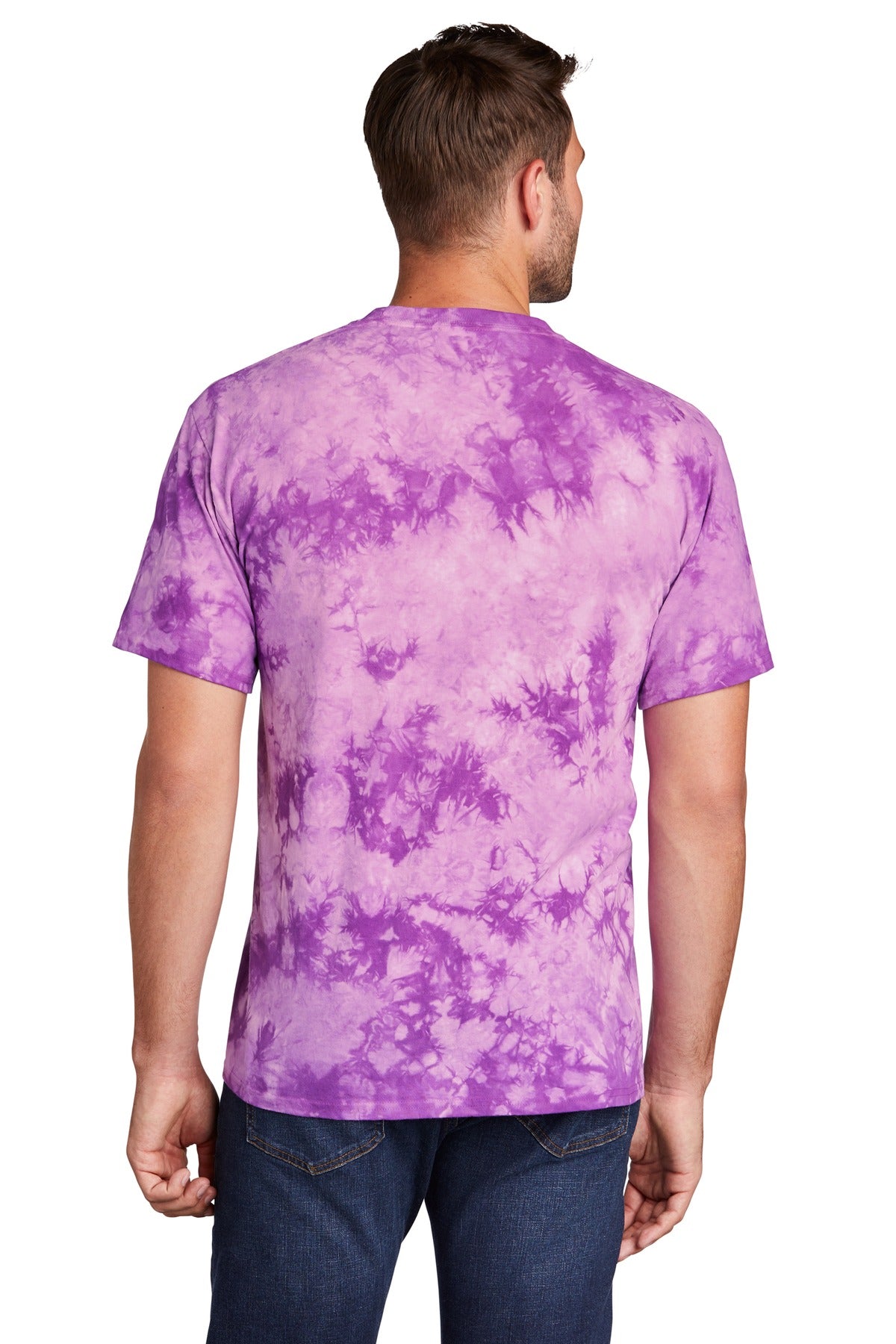 Purple Port & Company Crystal Tie-Dye Tee PC145