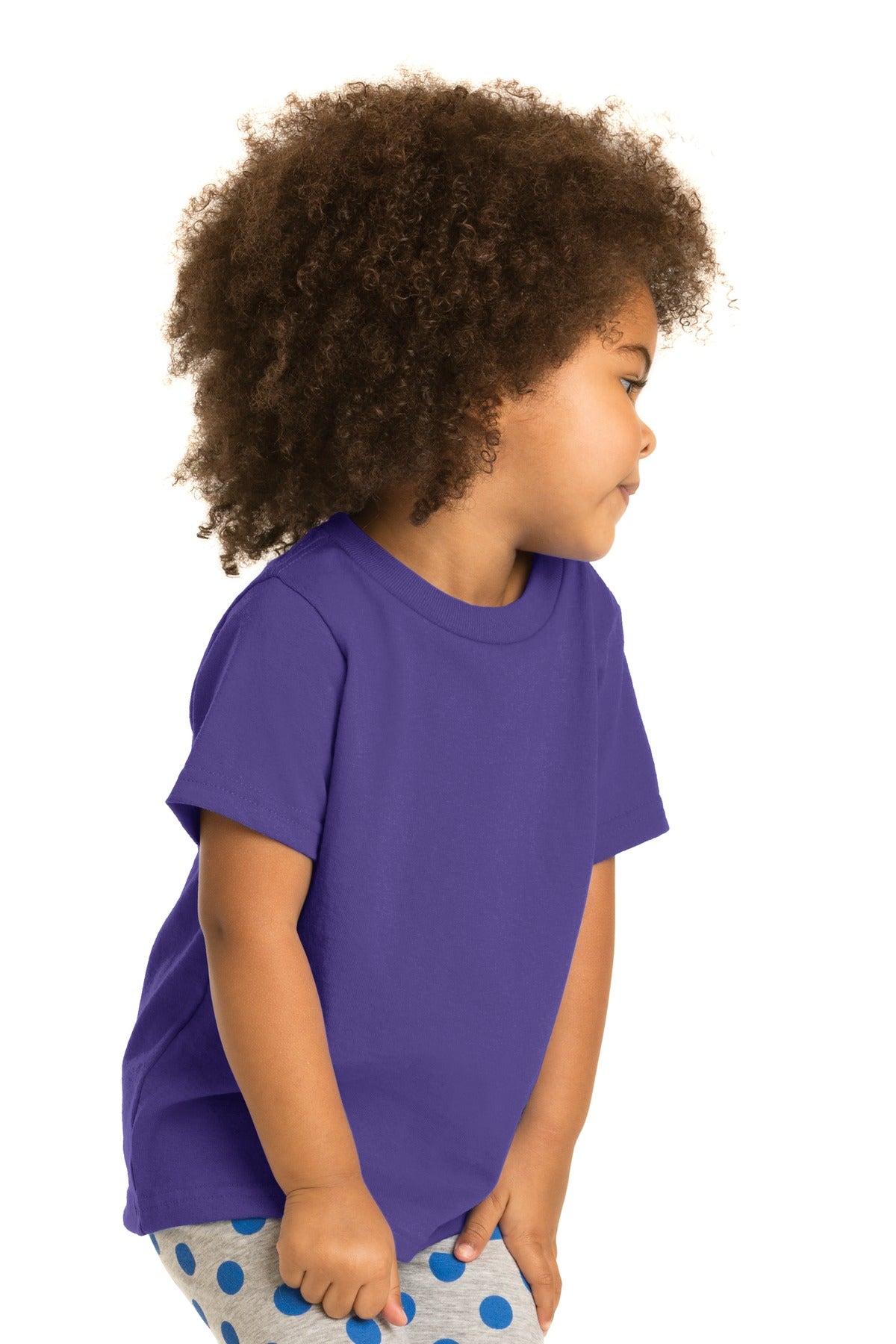 Purple Port & Company Toddler Core Cotton Tee. CAR54T