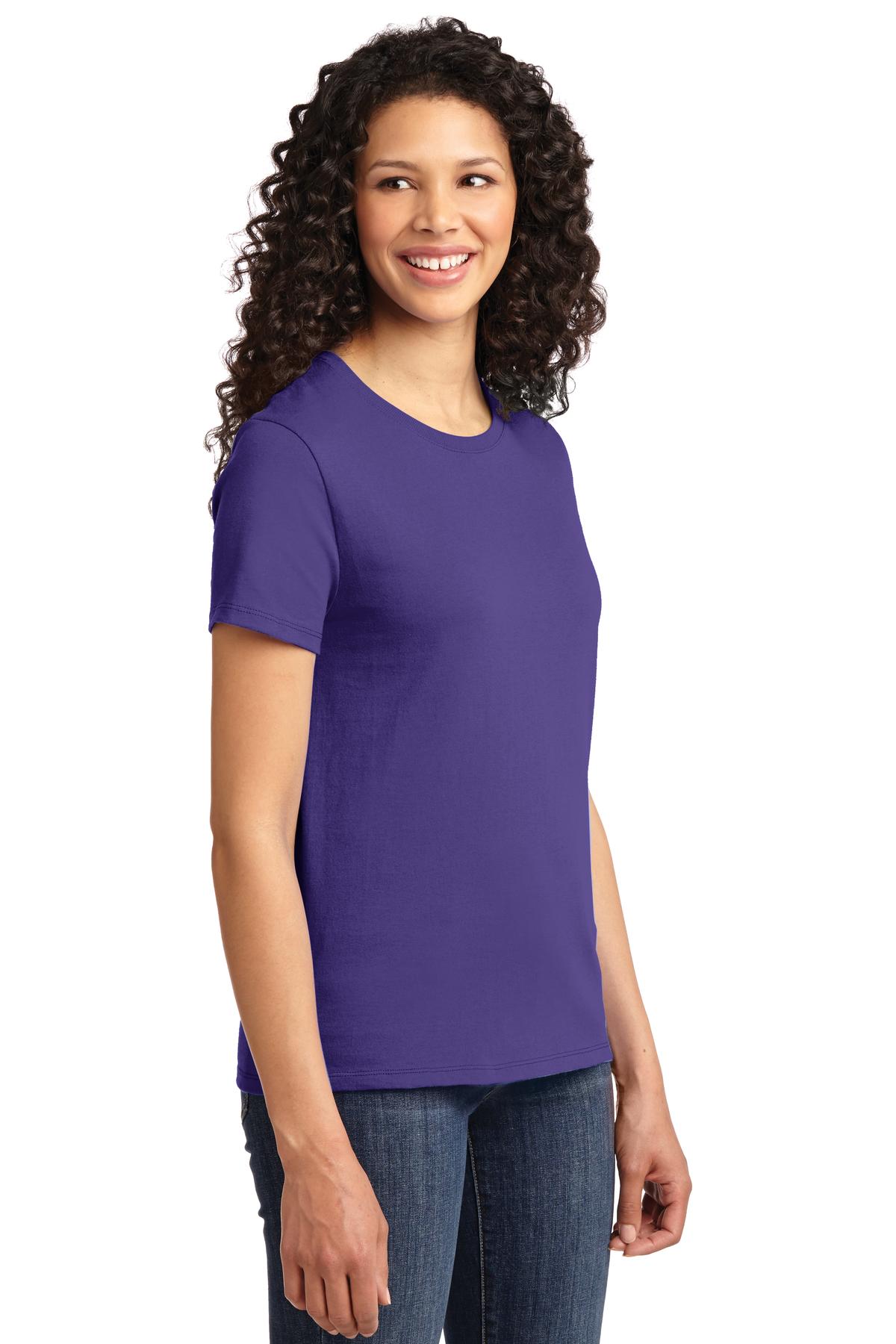 Purple Port & Company Women's Essential Tee. LPC61