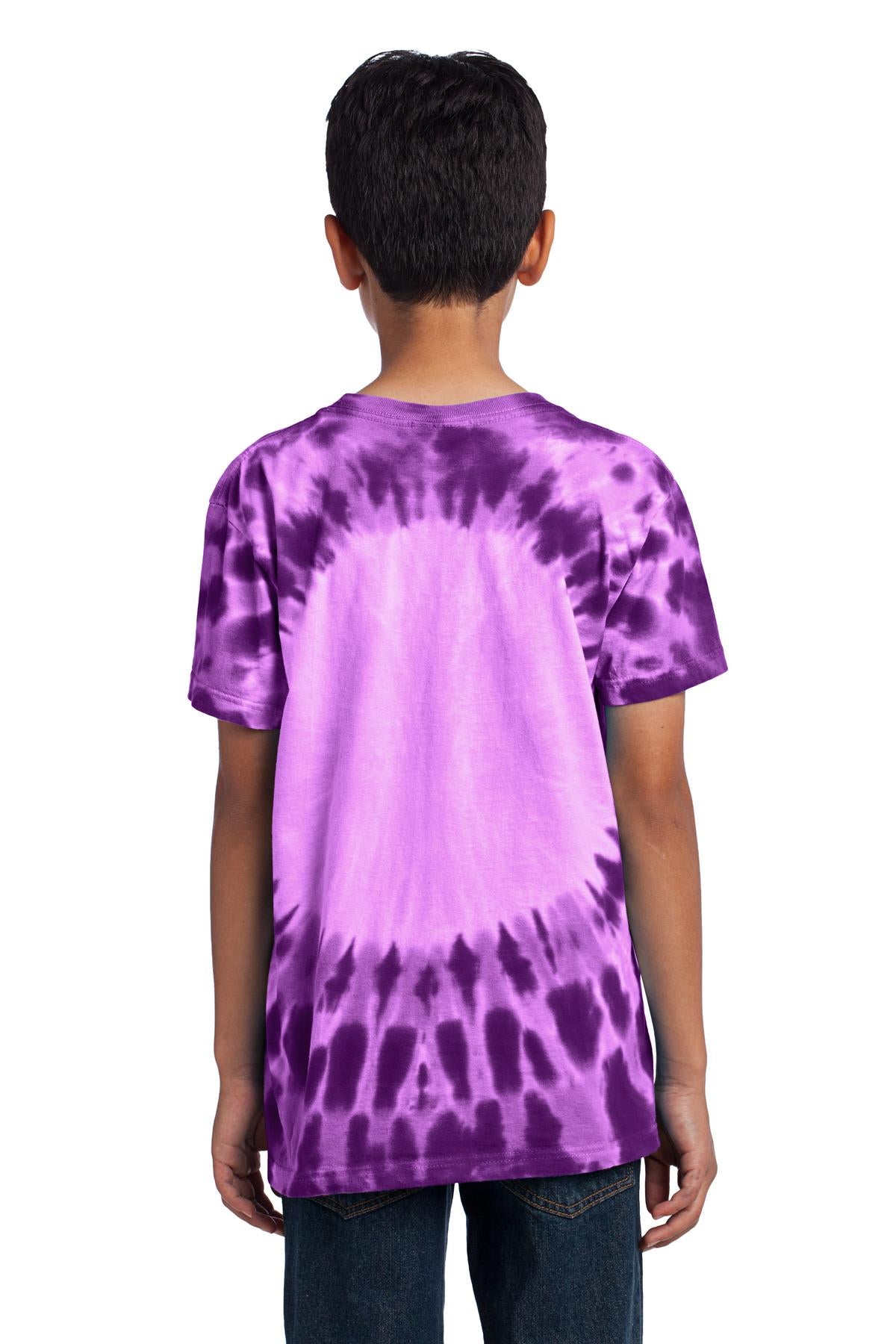 Purple Port & Company - Youth Window Tie-Dye Tee. PC149Y