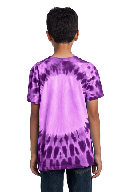 Purple Port & Company - Youth Window Tie-Dye Tee. PC149Y