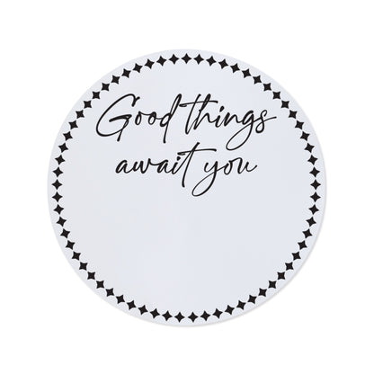 White Good Things Await You Gift Box Seal
