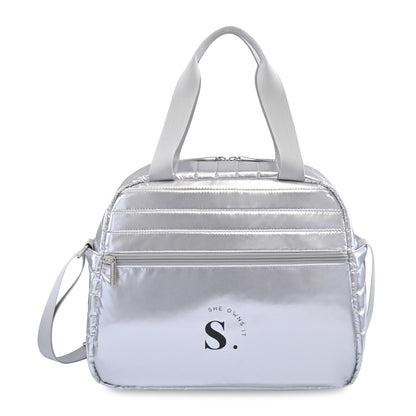 Metallic Silver Aviana™ Metallics Duffel Cooler