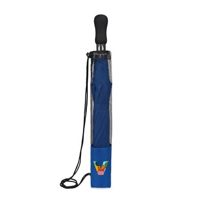 Elements 58" Recycled Auto Open Travel Folding Umbrella