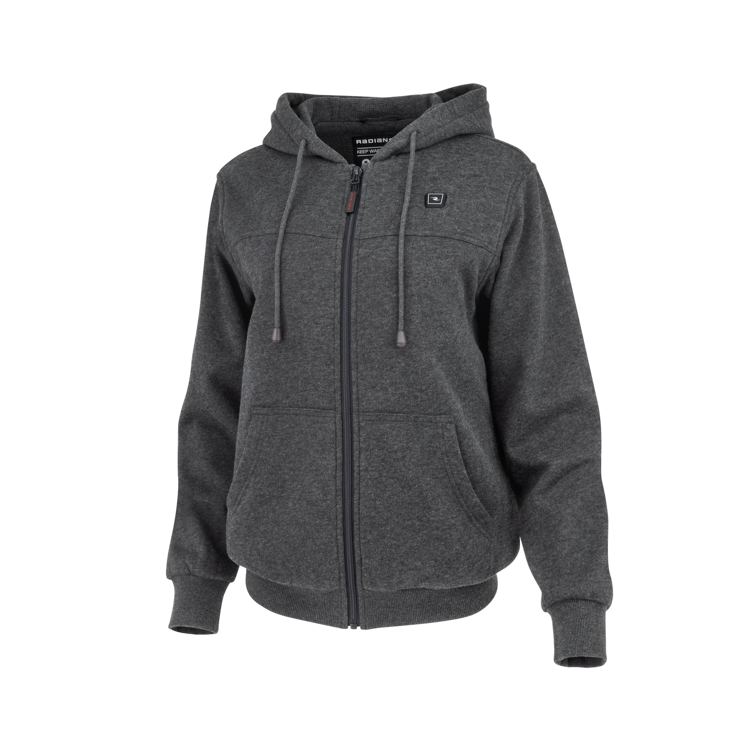 RHG-H301 Women's Heated Hoodie Kit with Battery - Heather Gray - Size XS