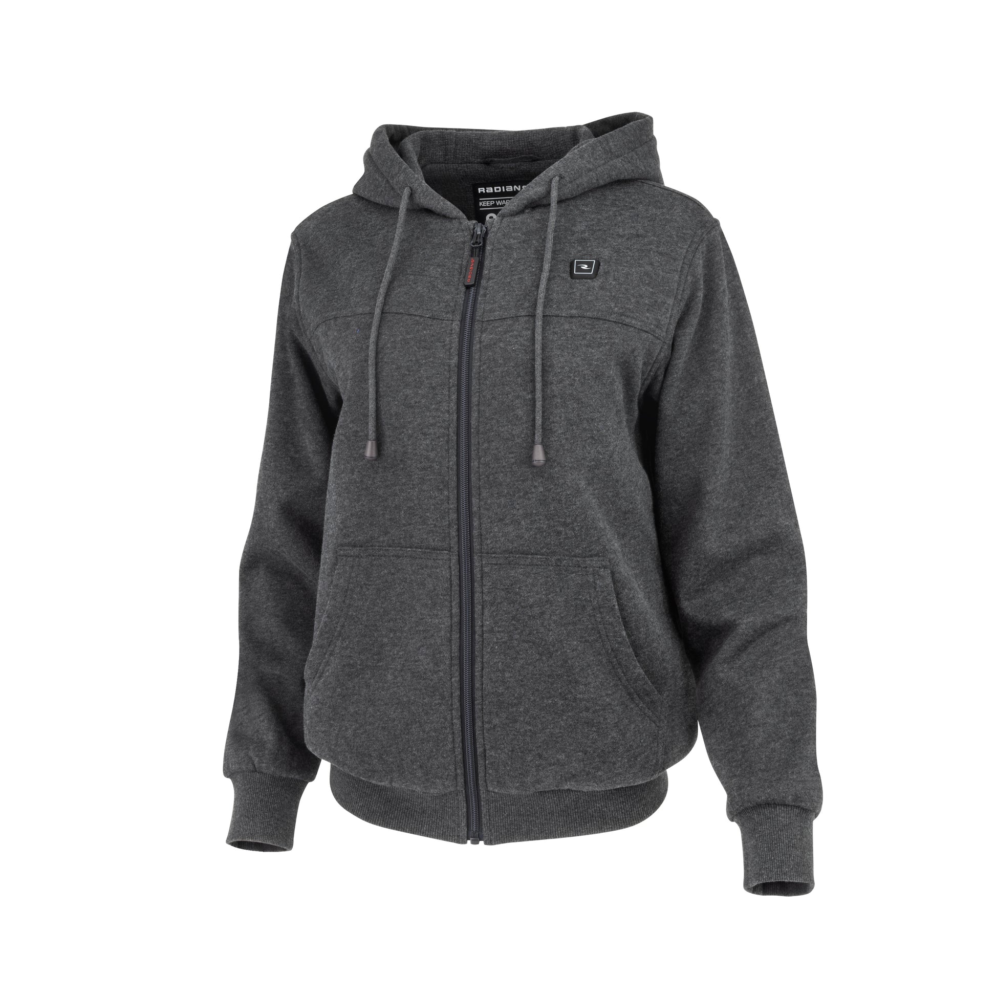 RHG-H301 Women's Heated Hoodie Kit with Battery - Heather Gray - Size XS