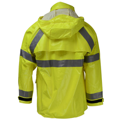 267AJ Dura Arc II Jacket with Attached Hood - Hi-Vis Lime - Size 2X