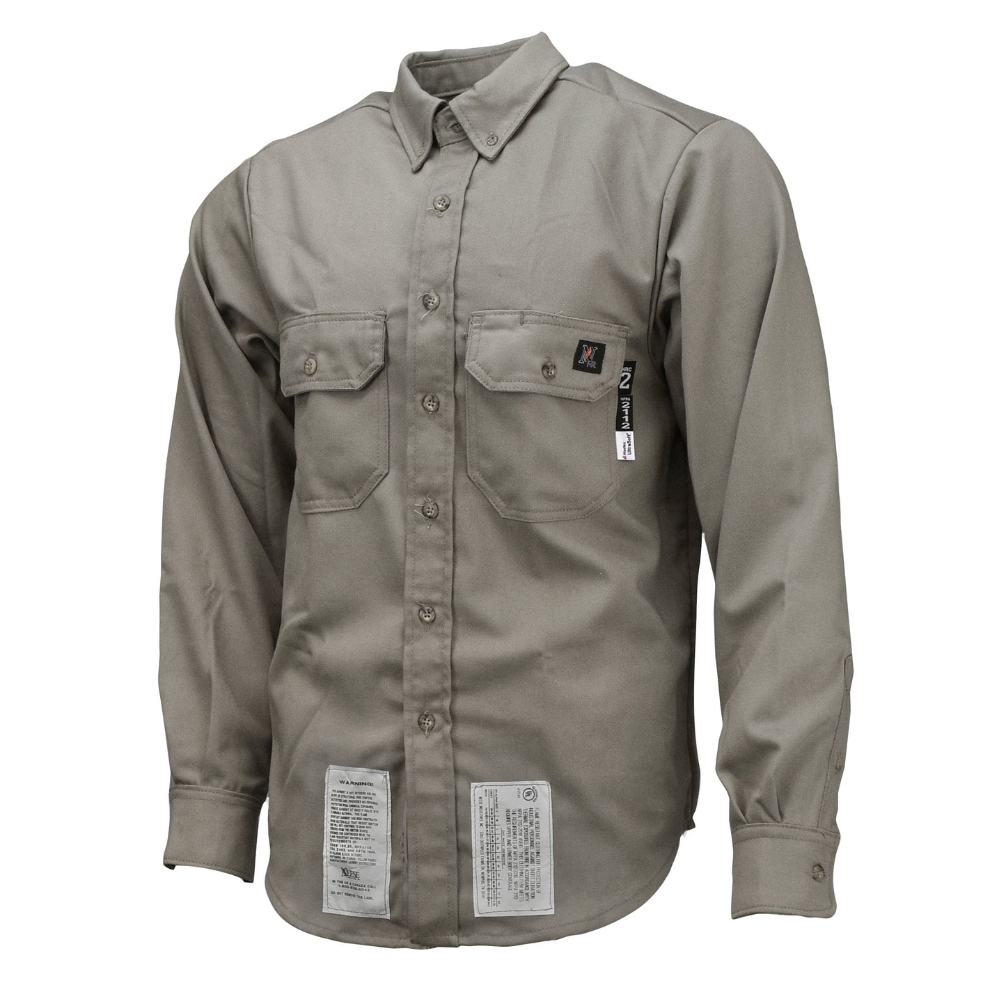 VU7SH 7 oz Ultra-Soft FR Shirt (CAT 2) - Gray - Size XL