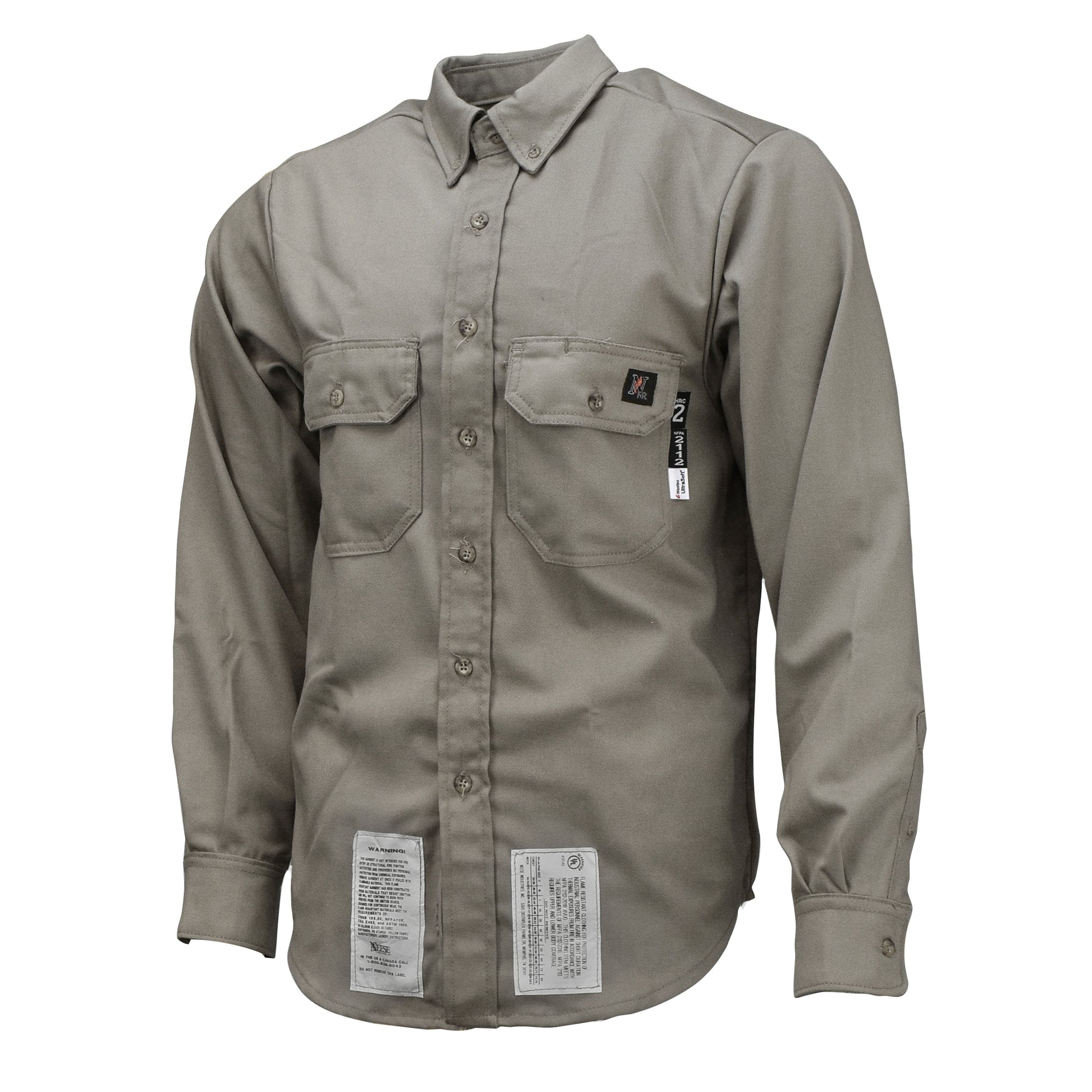VU7SH 7 oz Ultra-Soft FR Shirt (CAT 2) - Gray - Size XL