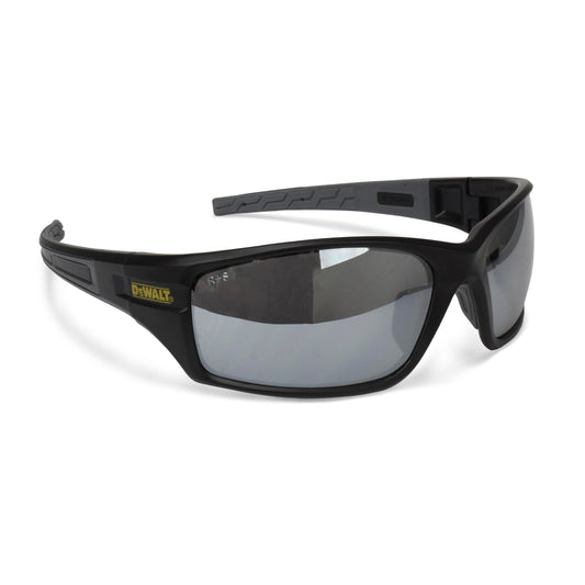DPG101 Auger® Protective Eyewear - Black Frame - Silver Mirror Lens