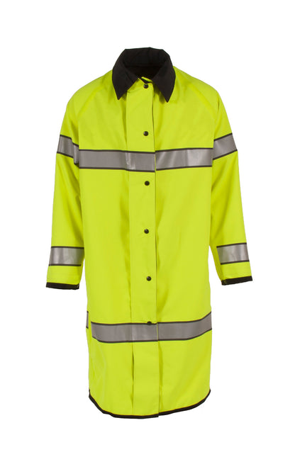 5010RCH3M Reversible Police Coat with 3M Reflective Taping - Hi-Vis Lime/Black - Size 4X