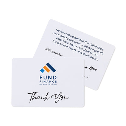 White Thanks & Appreciation Greeting Card