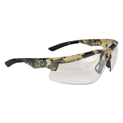 Thraxus™ Safety Eyewear - Digital Camo Frame - Clear Anti-Fog Lens