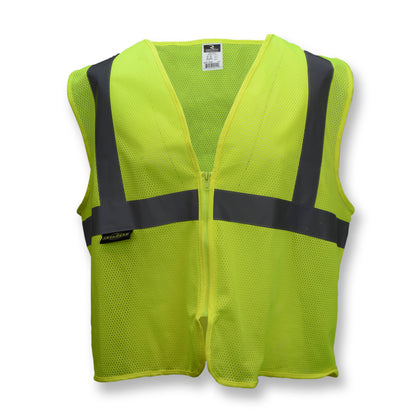 SVE1 Economy Type R Class 2 Mesh Safety Vest - Green - Size 2X-3X
