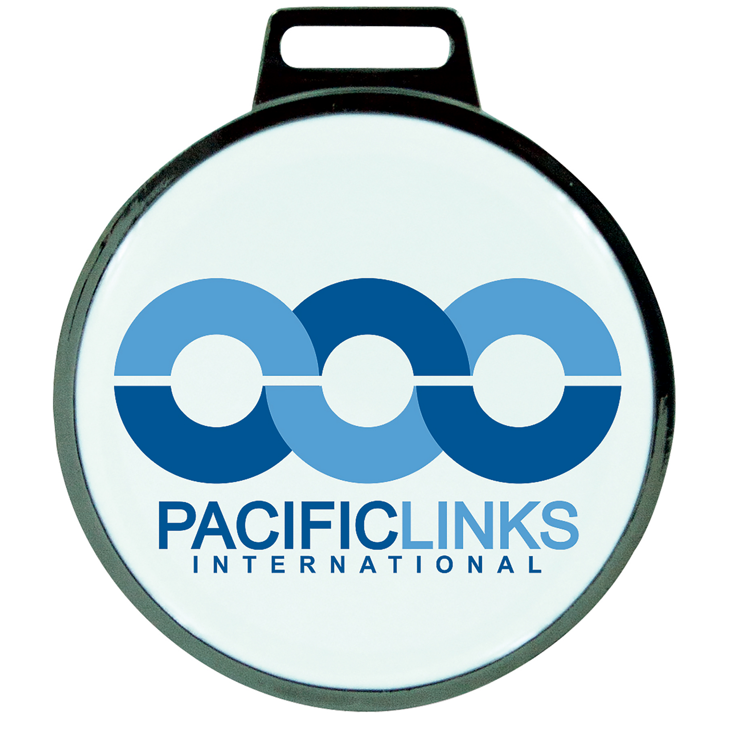 Black Quick Turn Round Bag Tag