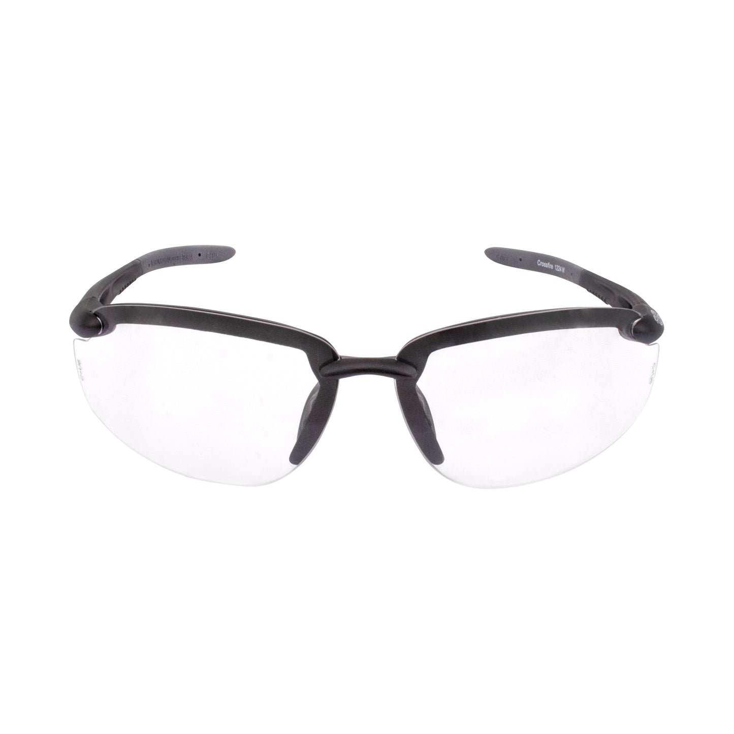 ES5W Premium Safety Eyewear - Matte Black Frame - Clear Lens