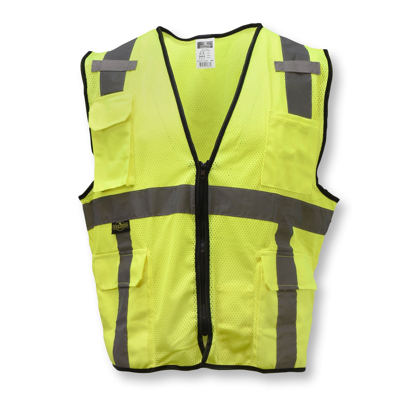 SV7E Economy Type R Class 2 Mesh Surveyor Safety Vest - Green - Size 2X-3X