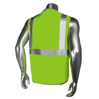 LHV-6ANSI Type R Class 2 2.7oz Micro Mesh Safety Vest - Green - Size 2X