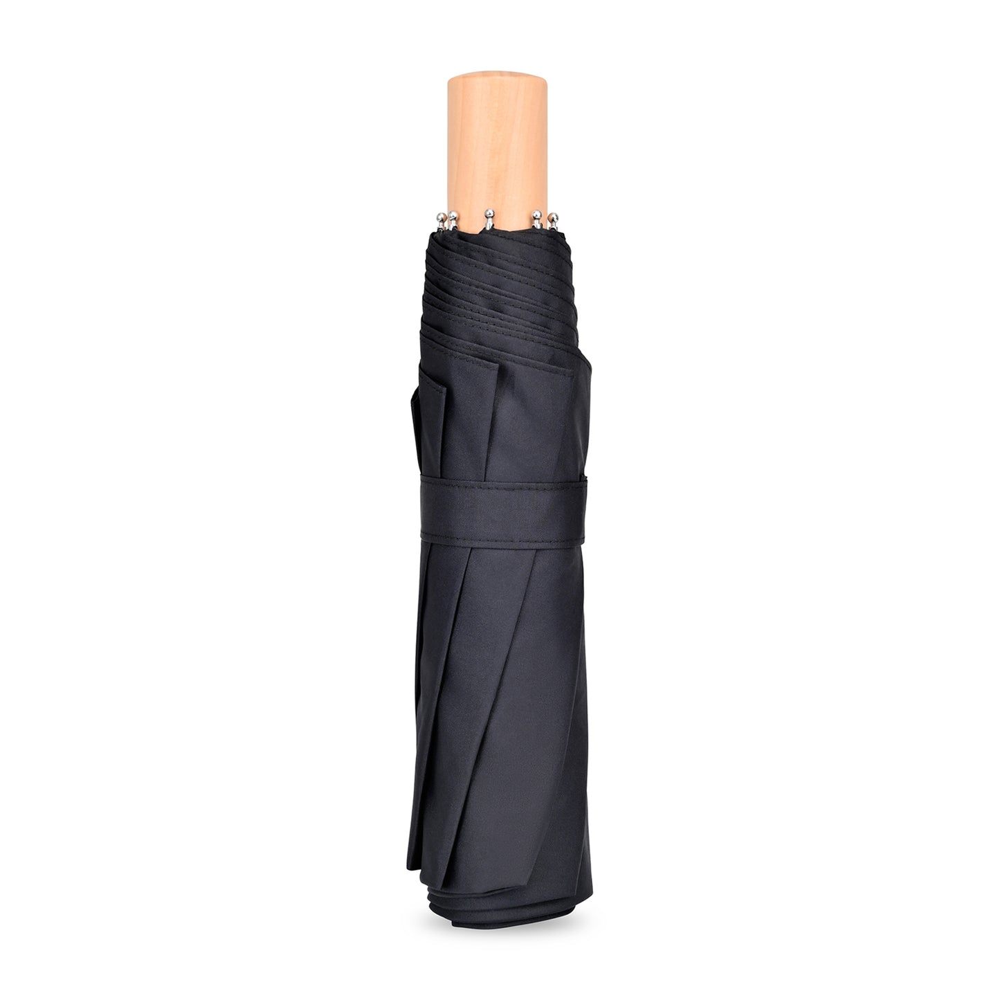 Black Elements 43" Recycled Manual Folding Umbrella