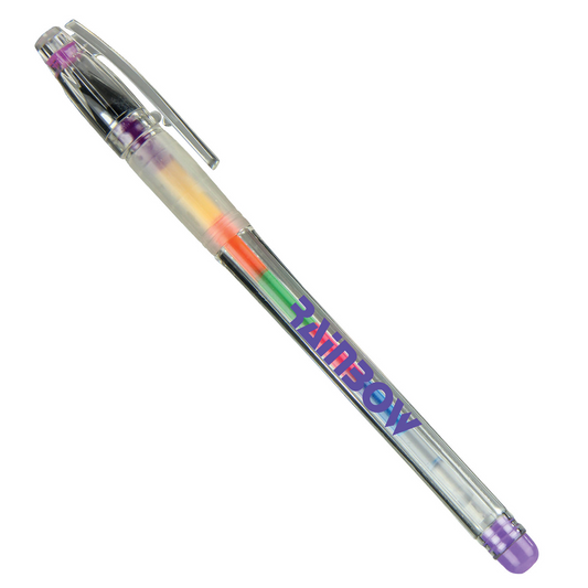 Rainbow Rainbo Gel Pen with Gripper & Cap