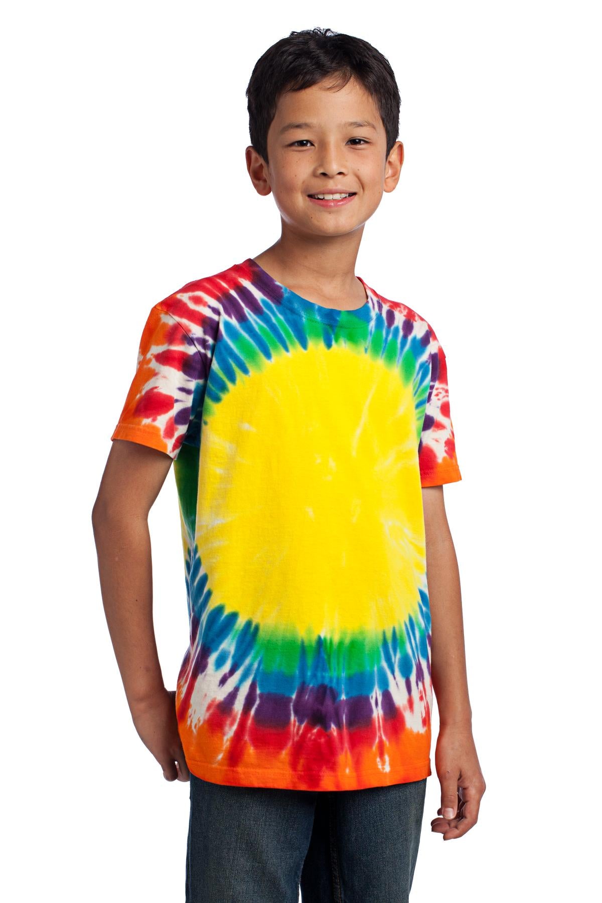Rainbow Port & Company - Youth Window Tie-Dye Tee. PC149Y