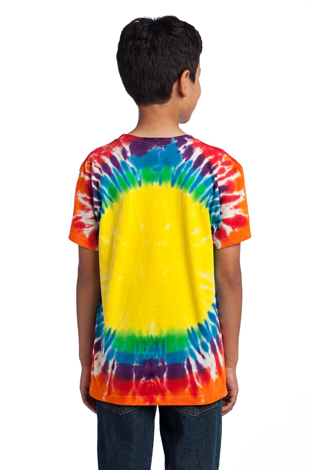 Rainbow Port & Company - Youth Window Tie-Dye Tee. PC149Y
