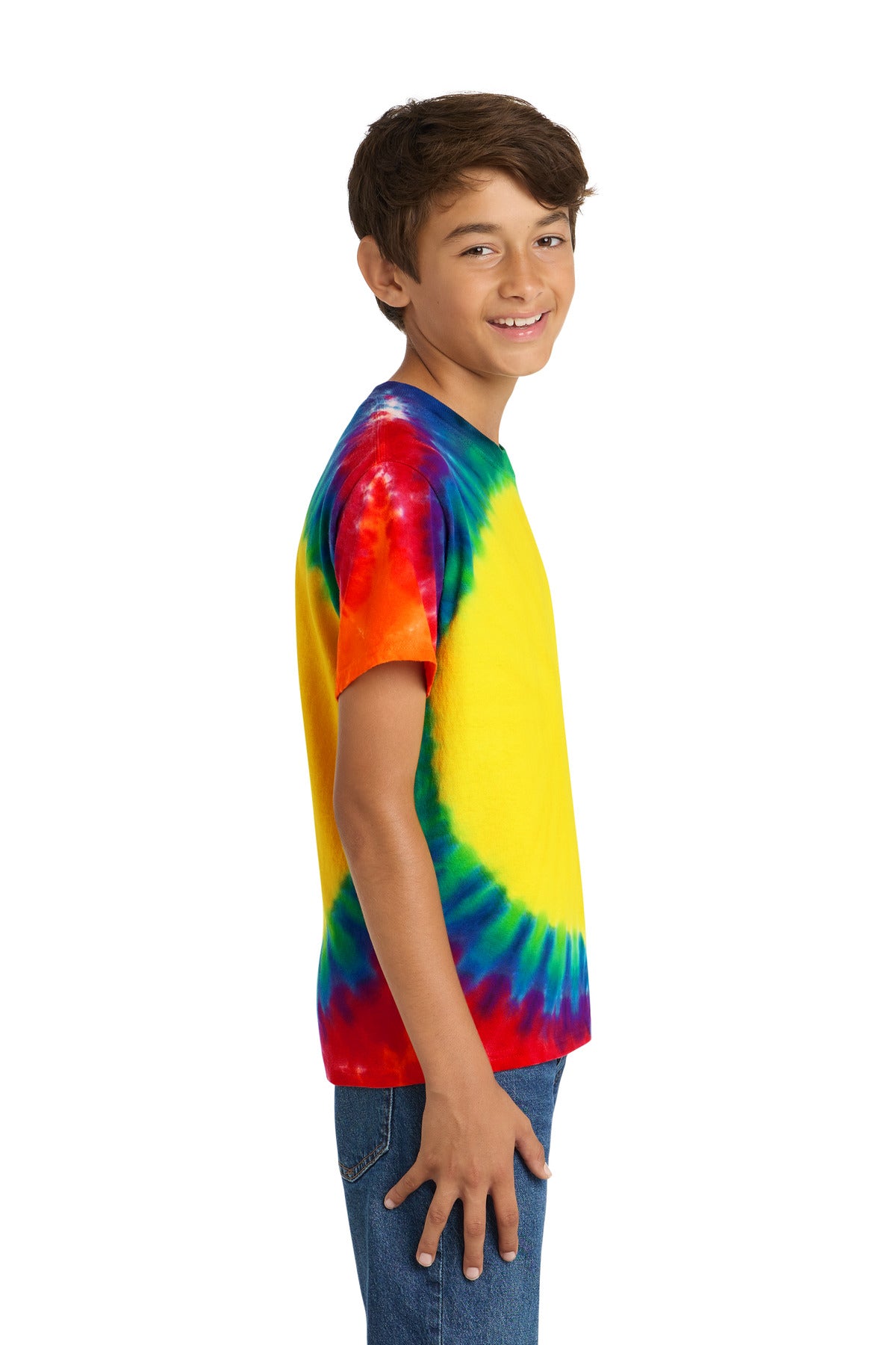 Rainbow Port & Company - Youth Window Tie-Dye Tee. PC149Y