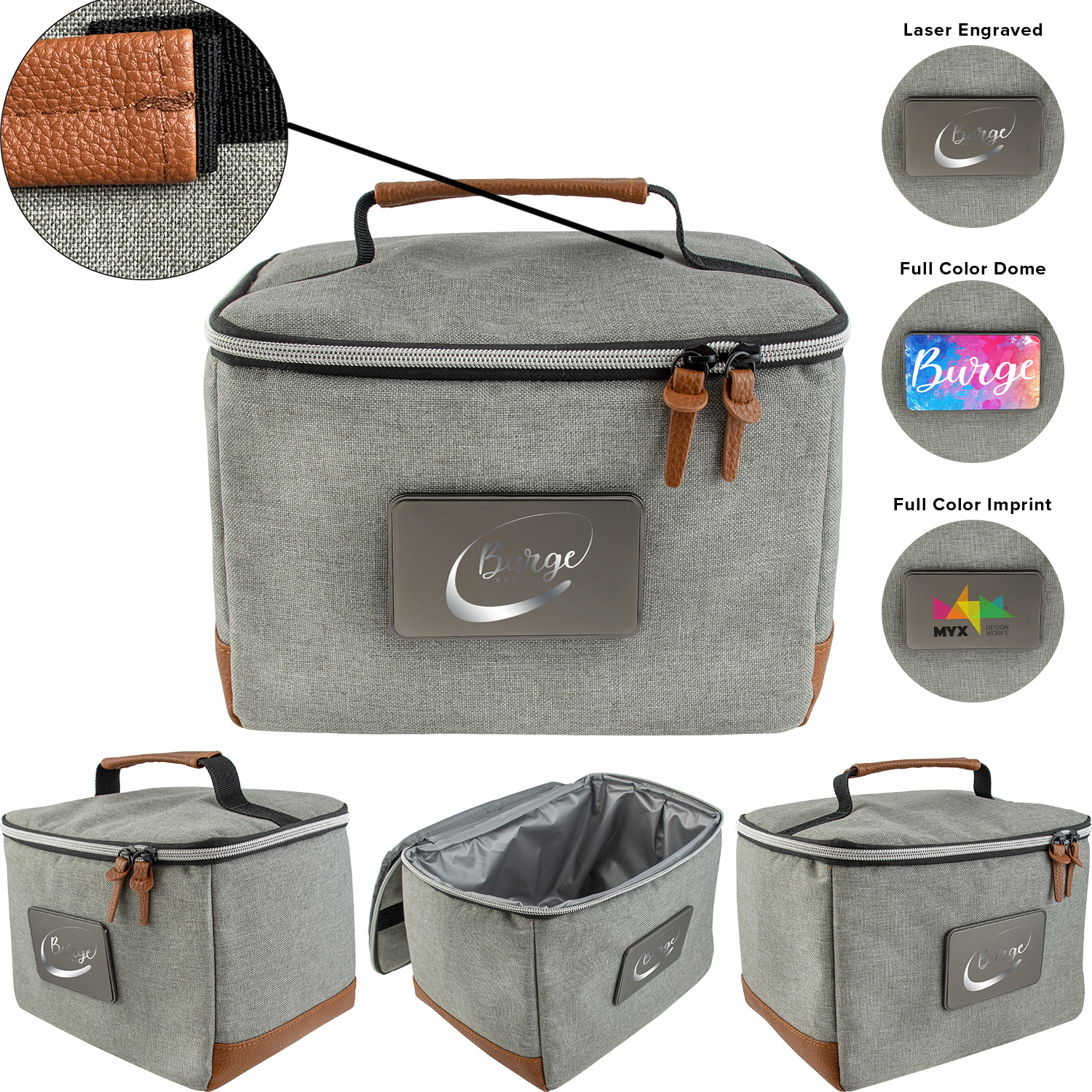 Grey Rambler Lunch, Cooler Or Toiletry Bag
