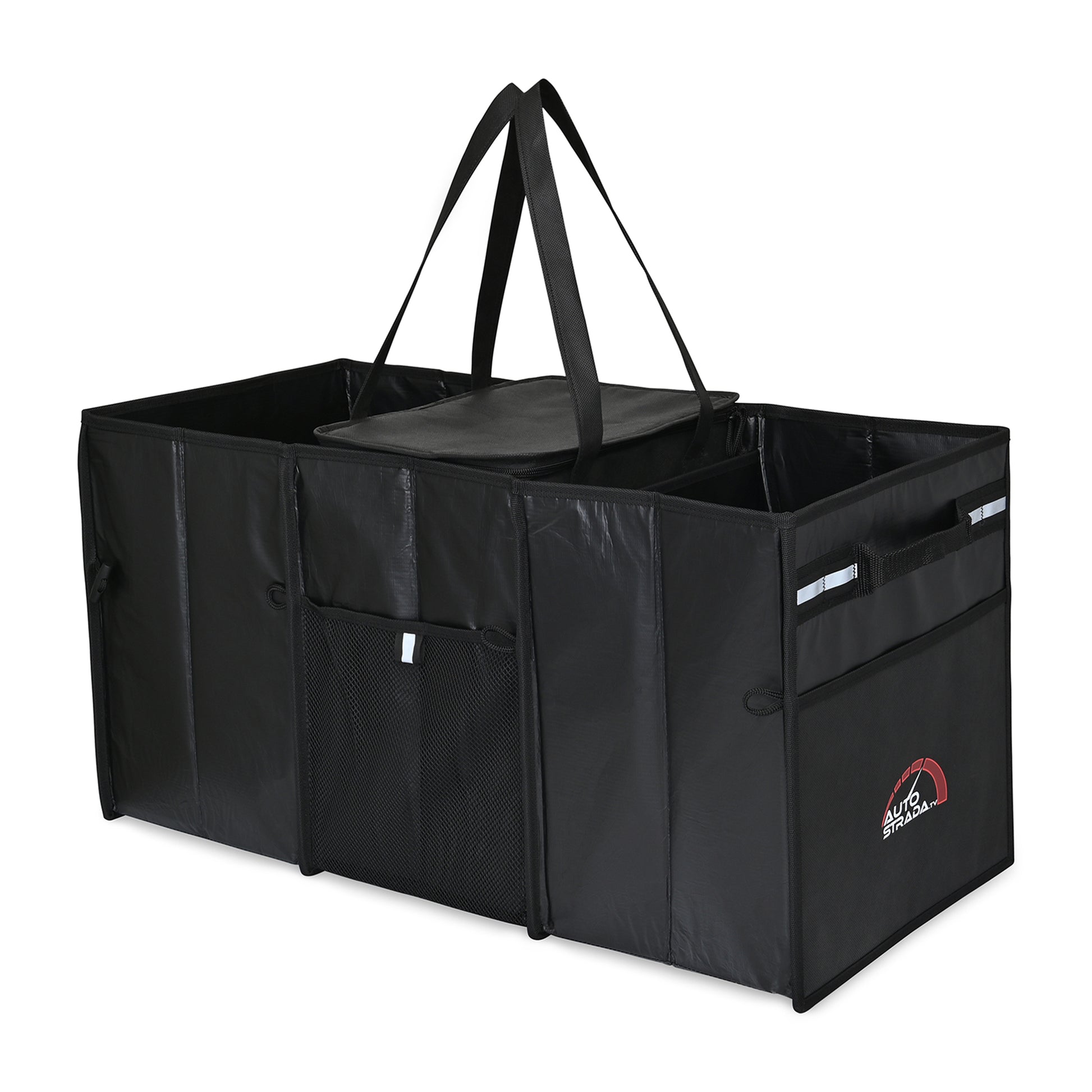 Black Structure Cargo Organizer with Cooler