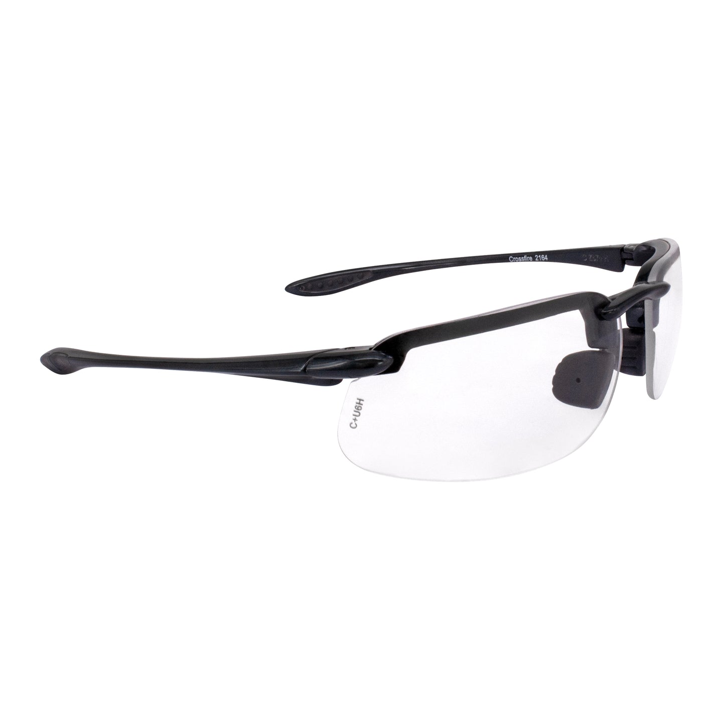 ES4 Premium Safety Eyewear - Shiny Pearl Gray Frame - Clear Lens