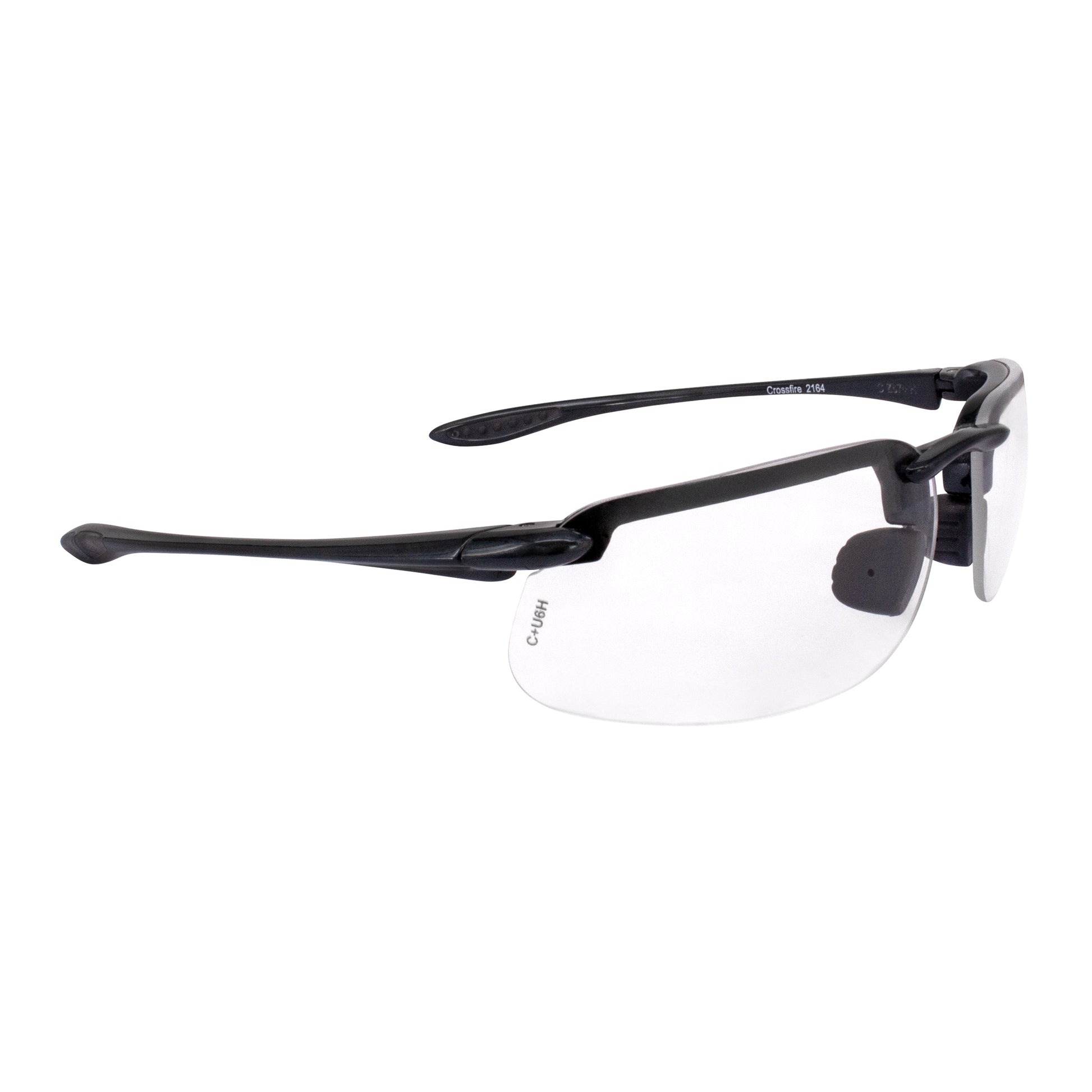 ES4 Premium Safety Eyewear - Shiny Pearl Gray Frame - Clear Lens