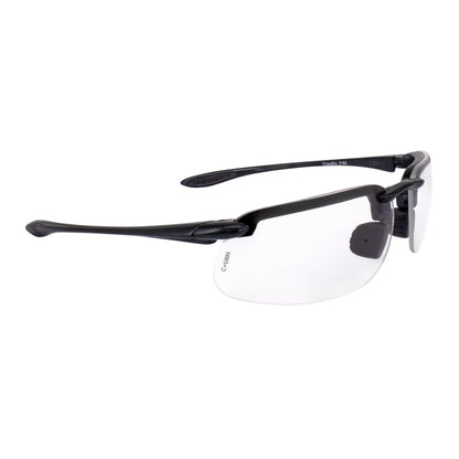 ES4 Premium Safety Eyewear - Shiny Pearl Gray Frame - Clear Lens