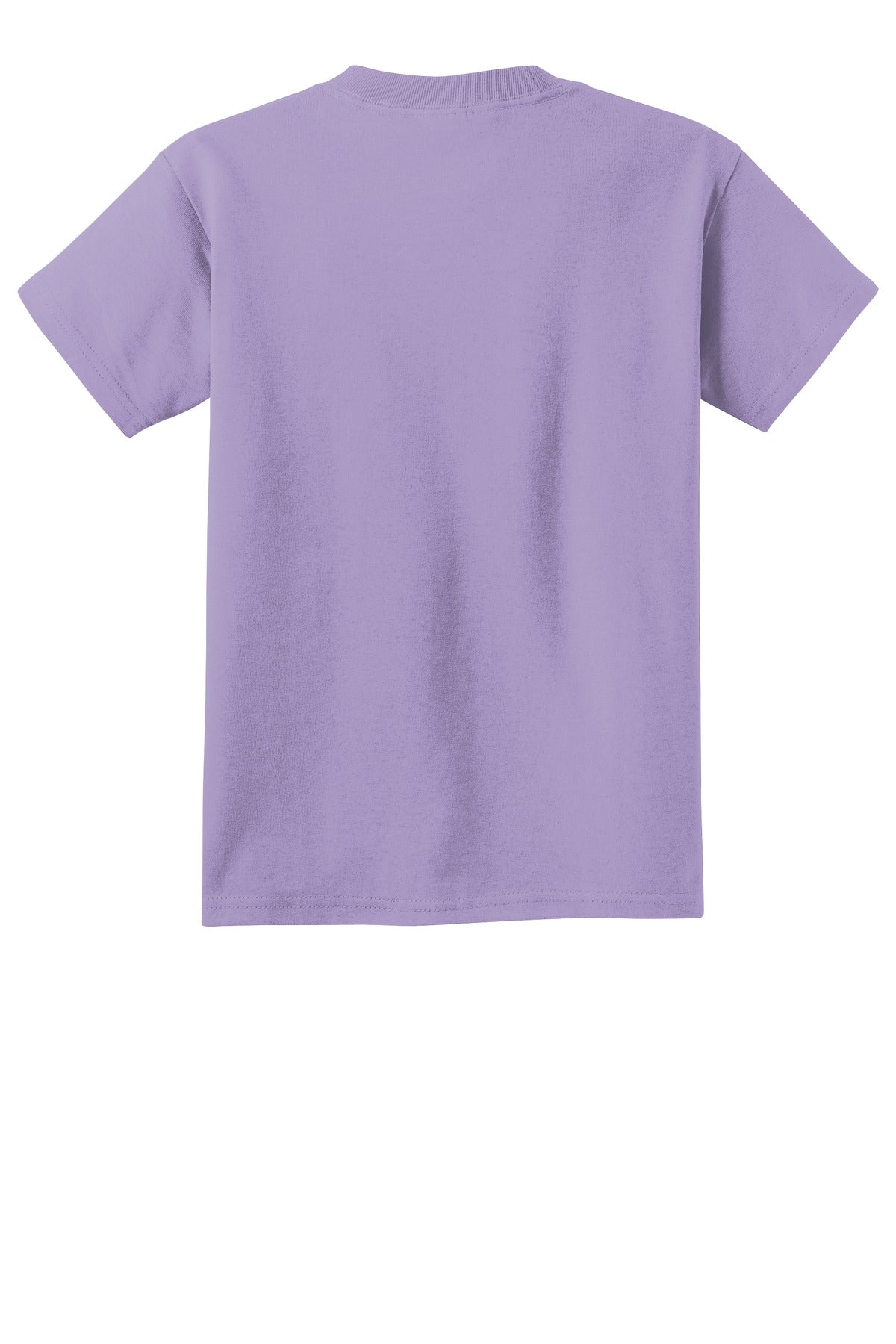 Rear View of Amethyst Port & Company Youth Beach Wash Garment-Dyed Tee. PC099Y