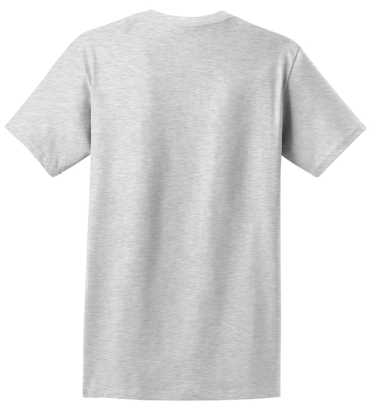 Rear View of Ash Hanes - Authentic 100% Cotton T-Shirt with Pocket. 5590